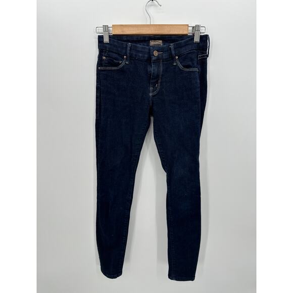 MOTHER Denim - Mother‎ Womens The Looker Jeans Sz 25 Dark Wash Skinny Stretch Low Rise